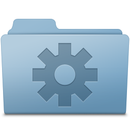 Setting Folder Blue Icon 256x256 png